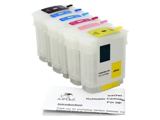 Refillable Cartridge Pack for HP DesignJet 30, 90, 130
